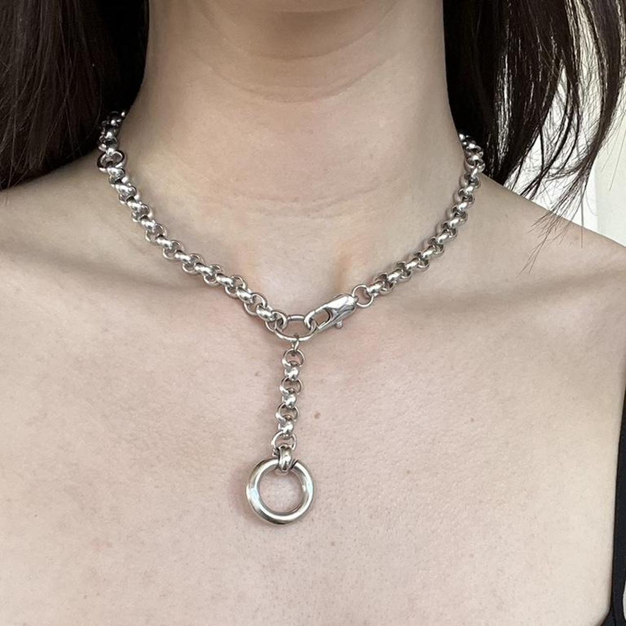 Laura Lombardi Rina necklace. Platinum plated.... - Depop