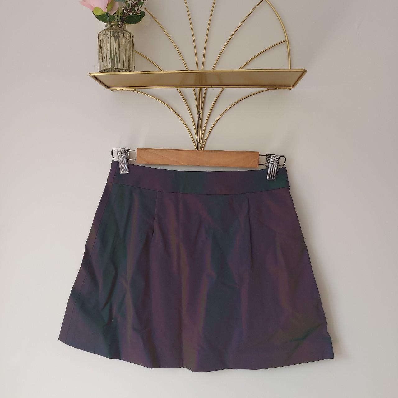 Wasted Paris Petrol Reflective Mini Skirt
