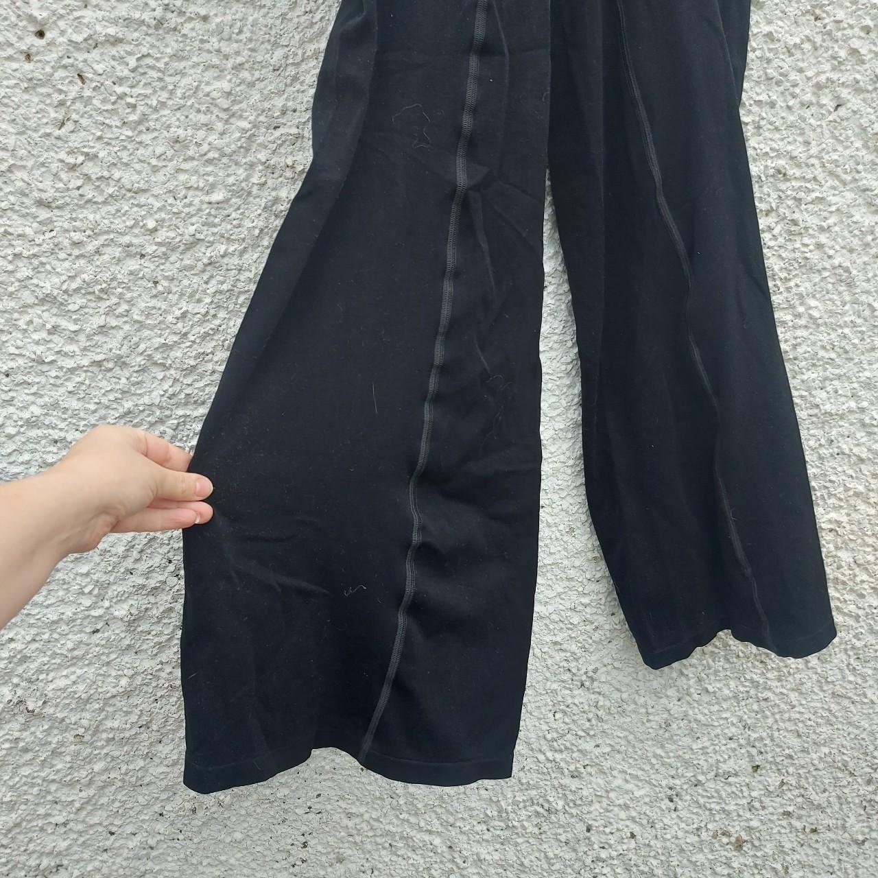 iets frans SPORT Black Seamless Ruched Flare Trousers