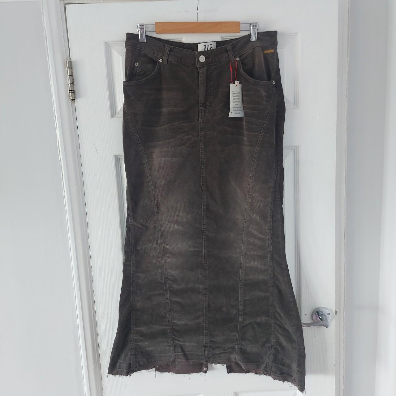 BDG grey Bailey fishtail Corduroy maxi Depop