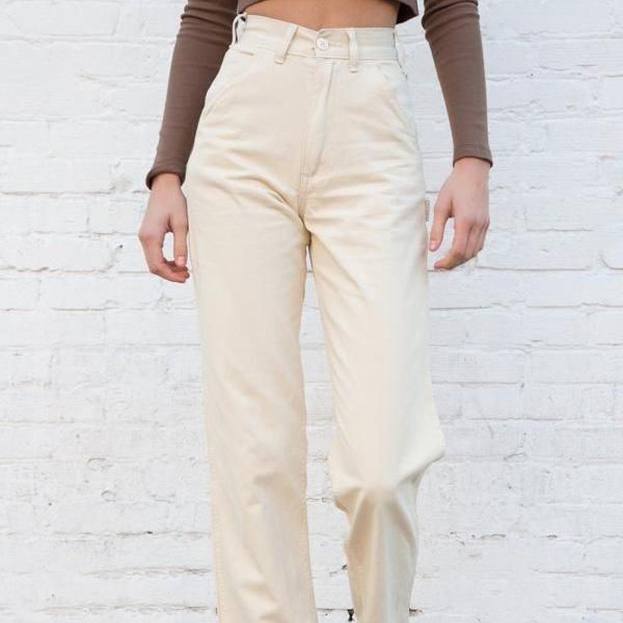 Women's Cream Jeans Depop