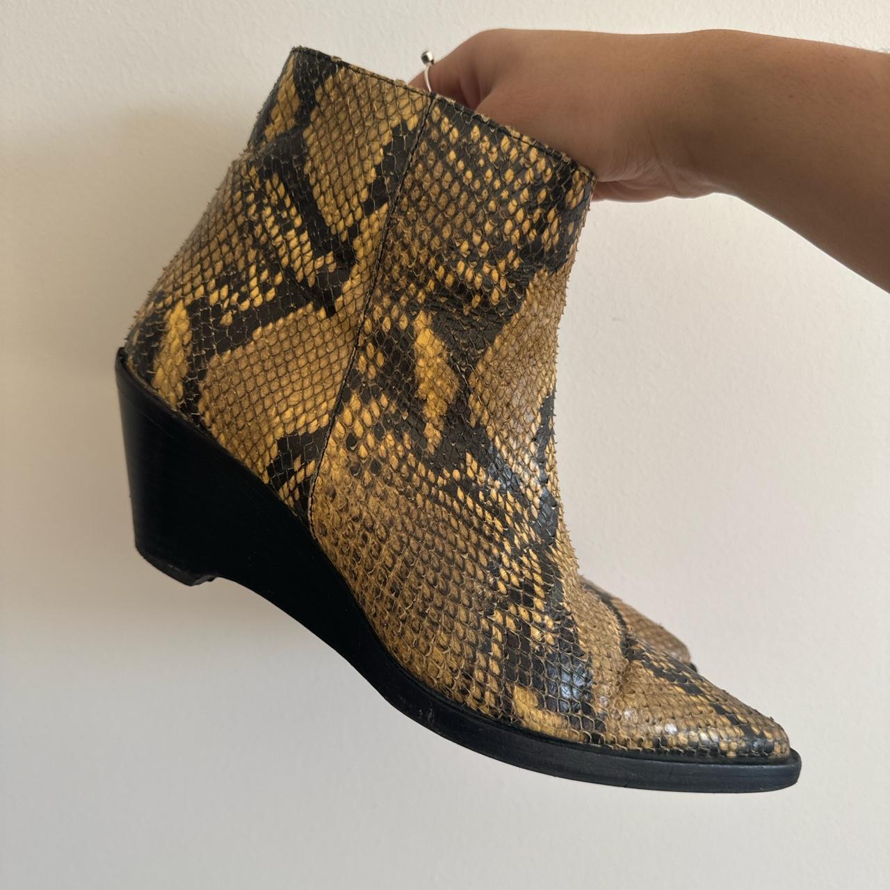 Acne Studio Snakeskin Boots Size 37 Western