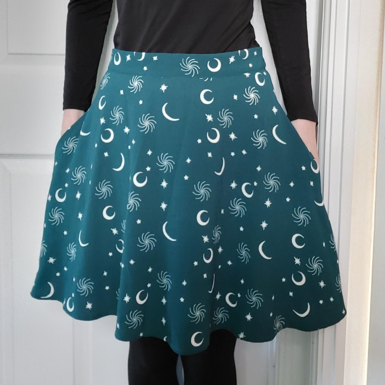 Women's Green and Blue Skirt | Depop