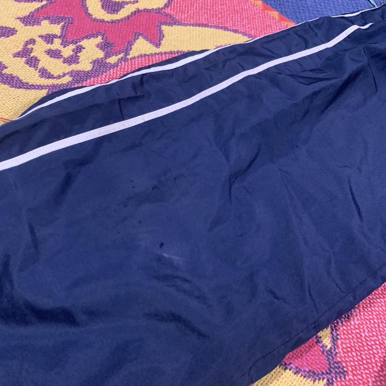 Vintage Nike Navy Blue Track Pants Size: BOYS... - Depop