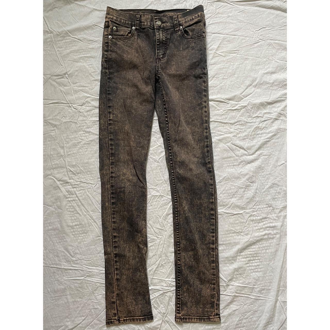 Cheap Monday Skinny Jeans Mens 32 X 34 Dark Blue Raw Denim Flex Tight  Weekday | eBay