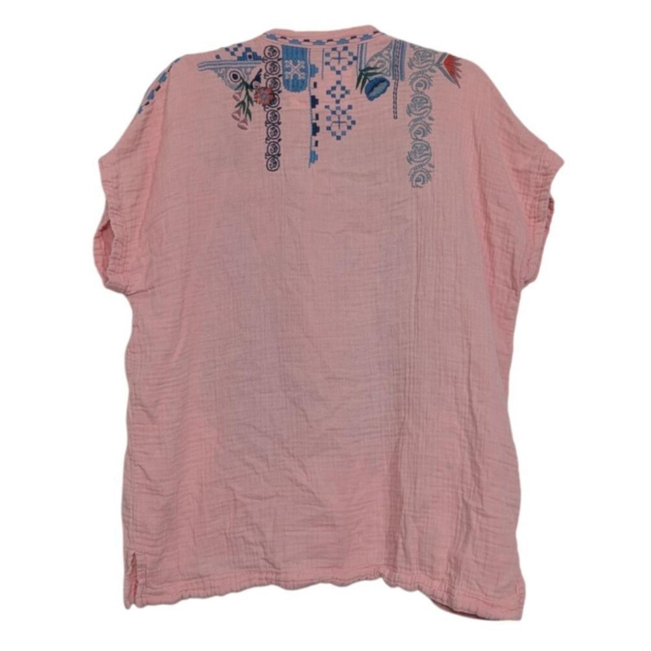 Johnny Was Women's T-shirt - Pink - XS – Biya Joh… - image 6