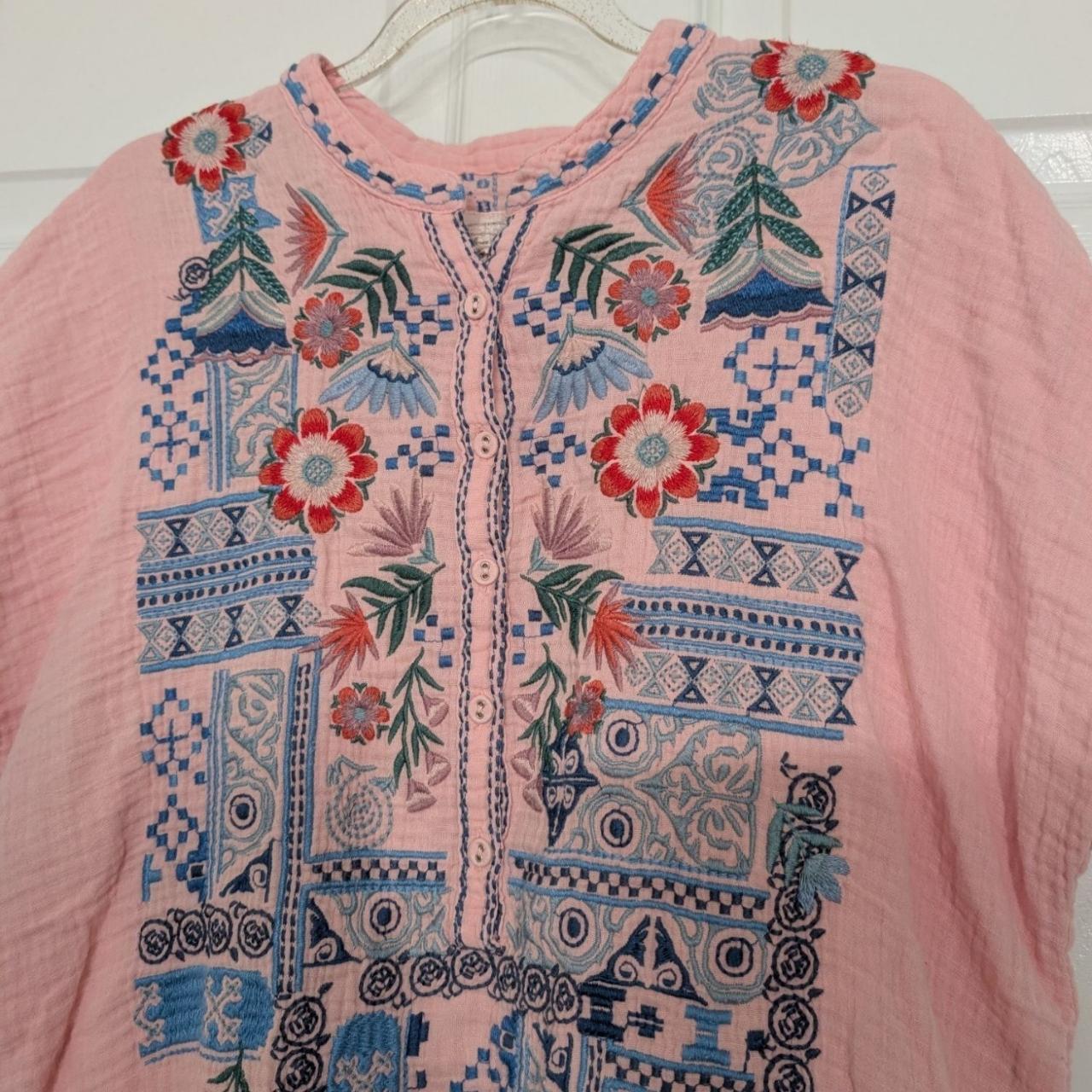 Johnny Was Women's T-shirt - Pink - XS – Biya Joh… - image 3