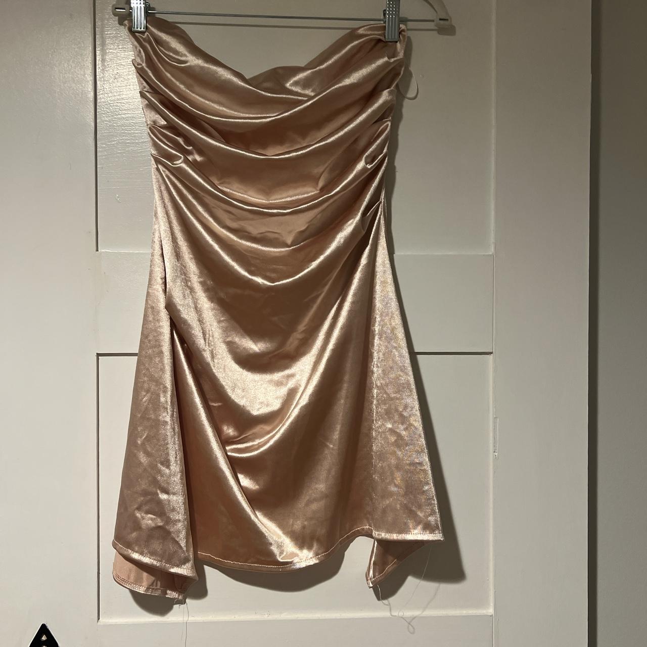 Champagne gold mini dress Got from Amazon I... - Depop