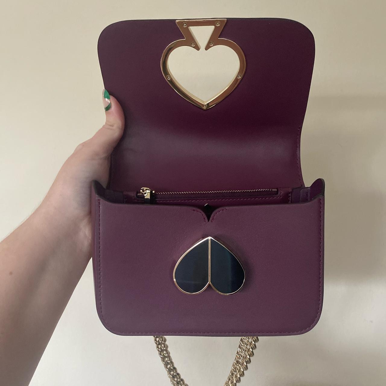 Kate Spade Nicola Shimmer Twistlock Crossbody Bag Chain Wallet