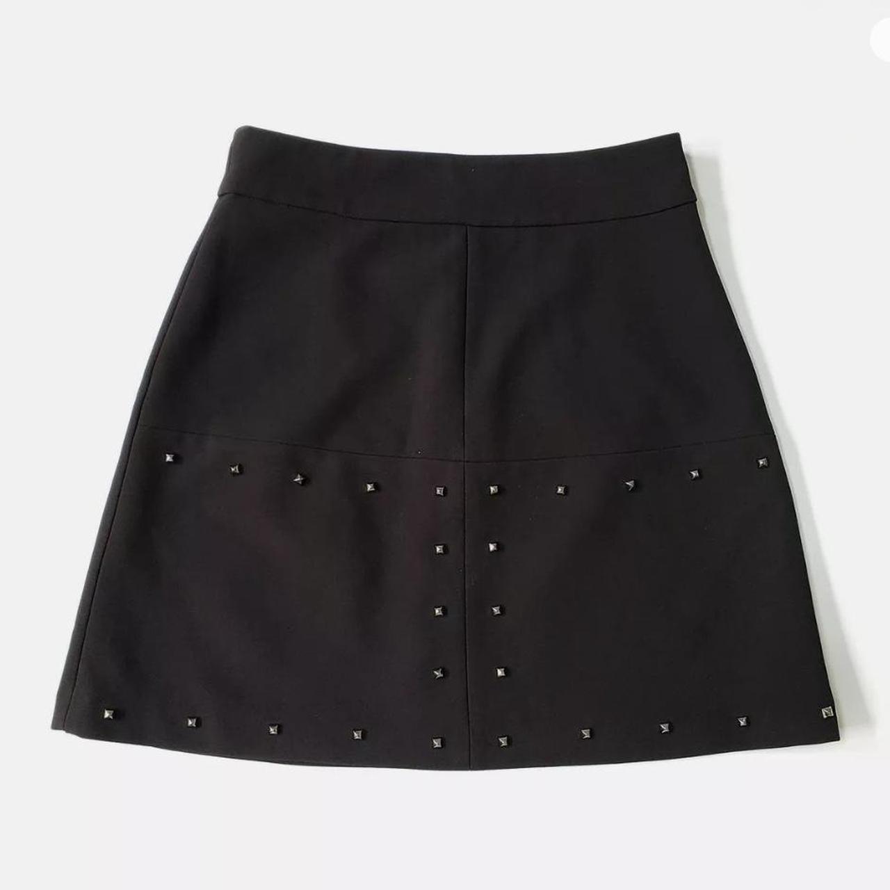 Zara studded black mini skirt Size S, Perfect