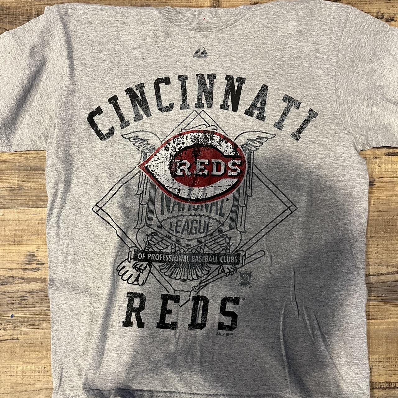 Cincinnati Reds Majestic Bigger Logo T Shirt