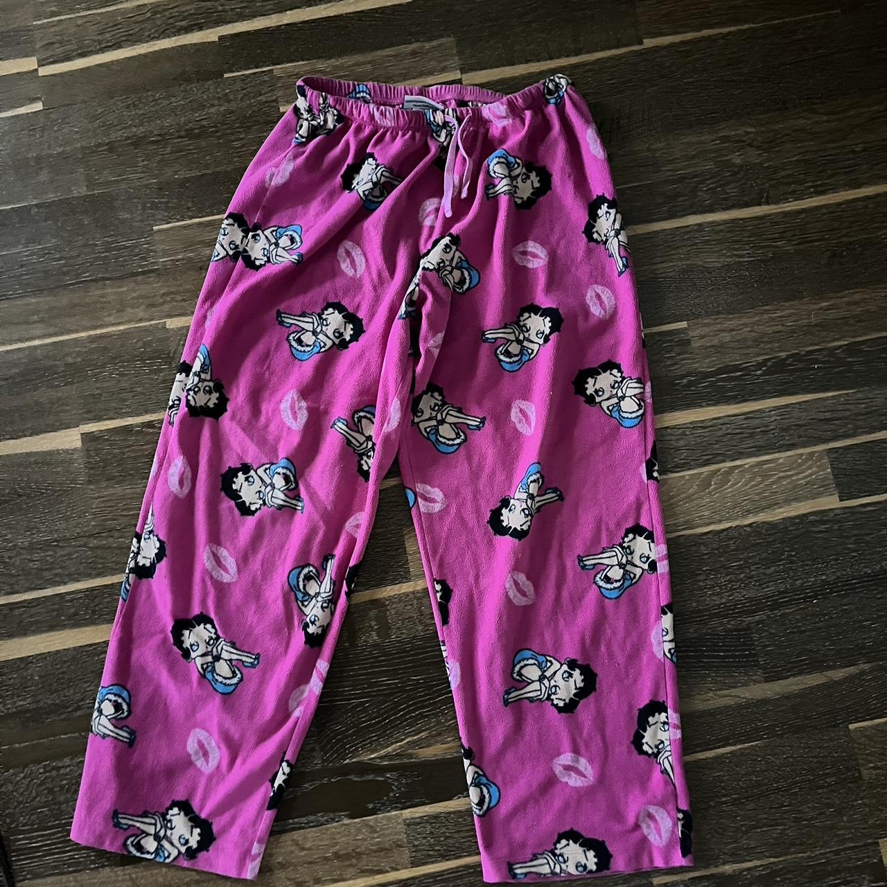 JNCO Women's Pink and Black Joggers-tracksuits | Depop