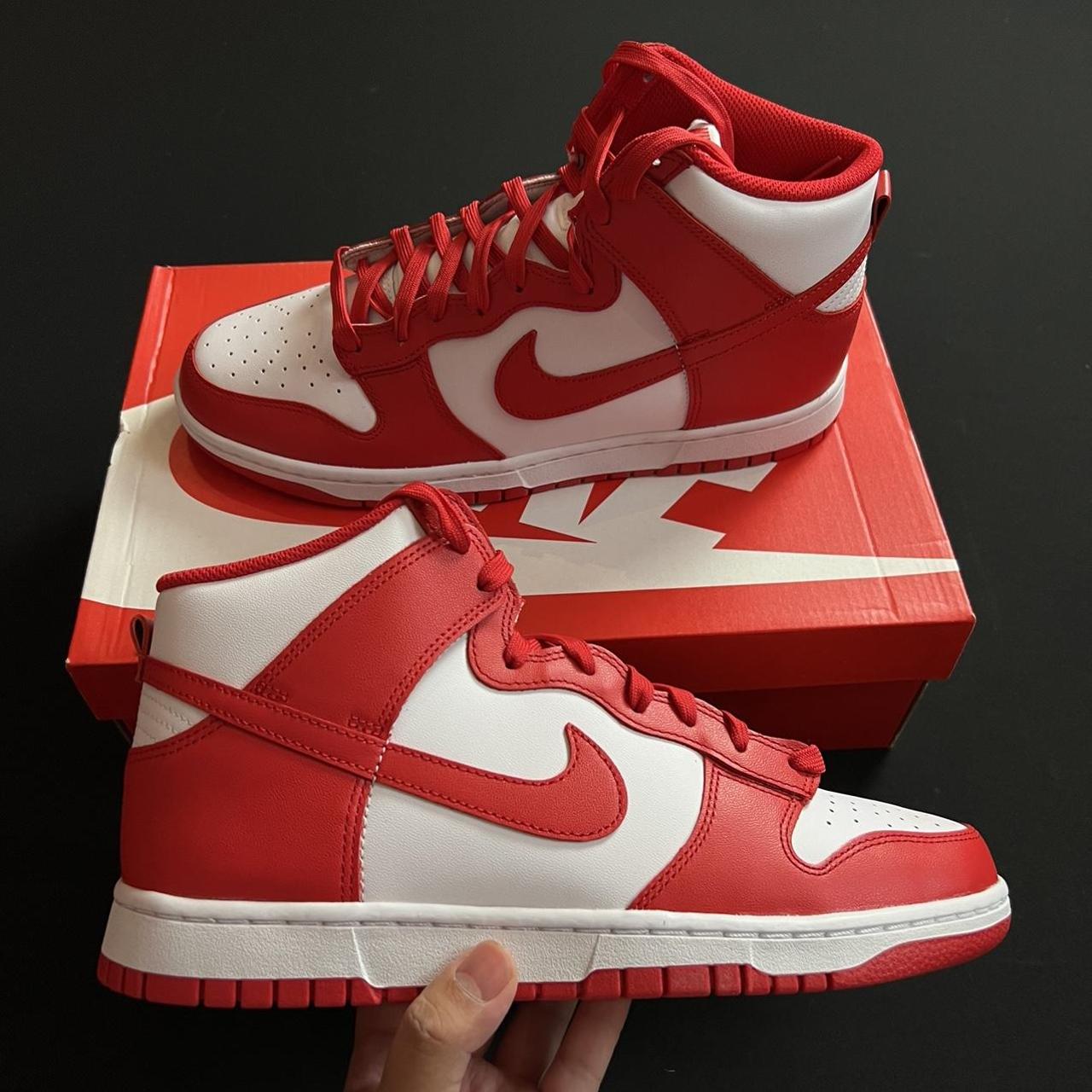 Nike Dunk High Championship White Red DD1399-106... - Depop