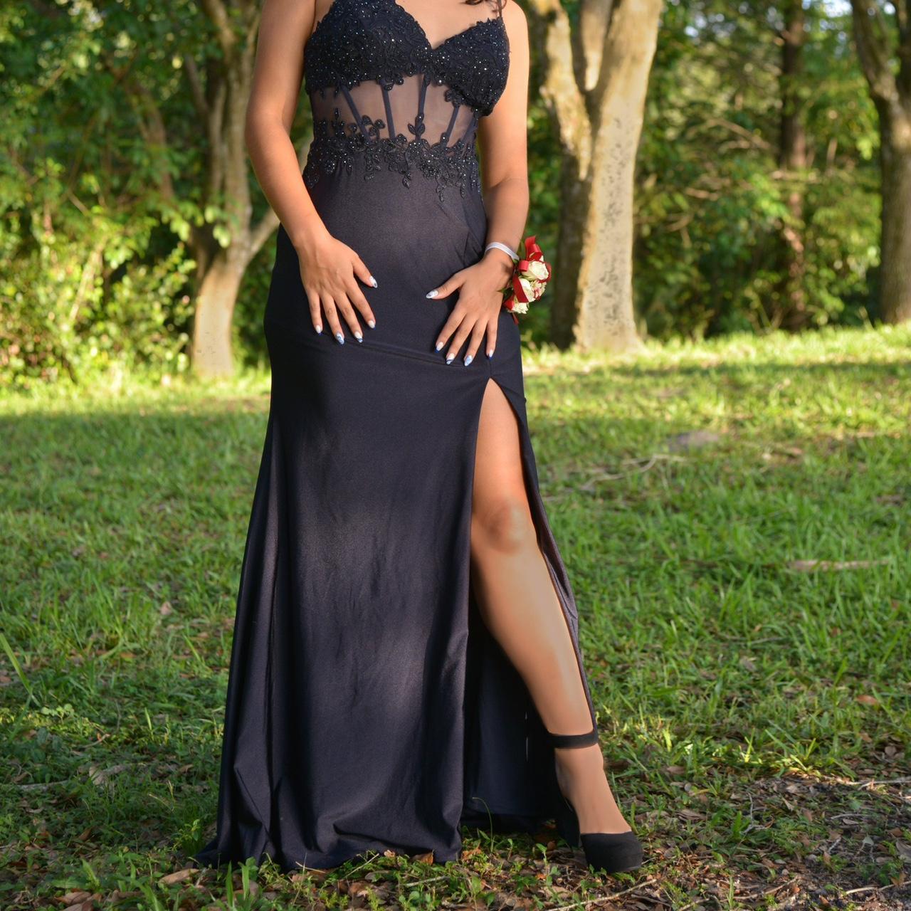 Dillard's prom dress worn once was fitted to my size... Depop