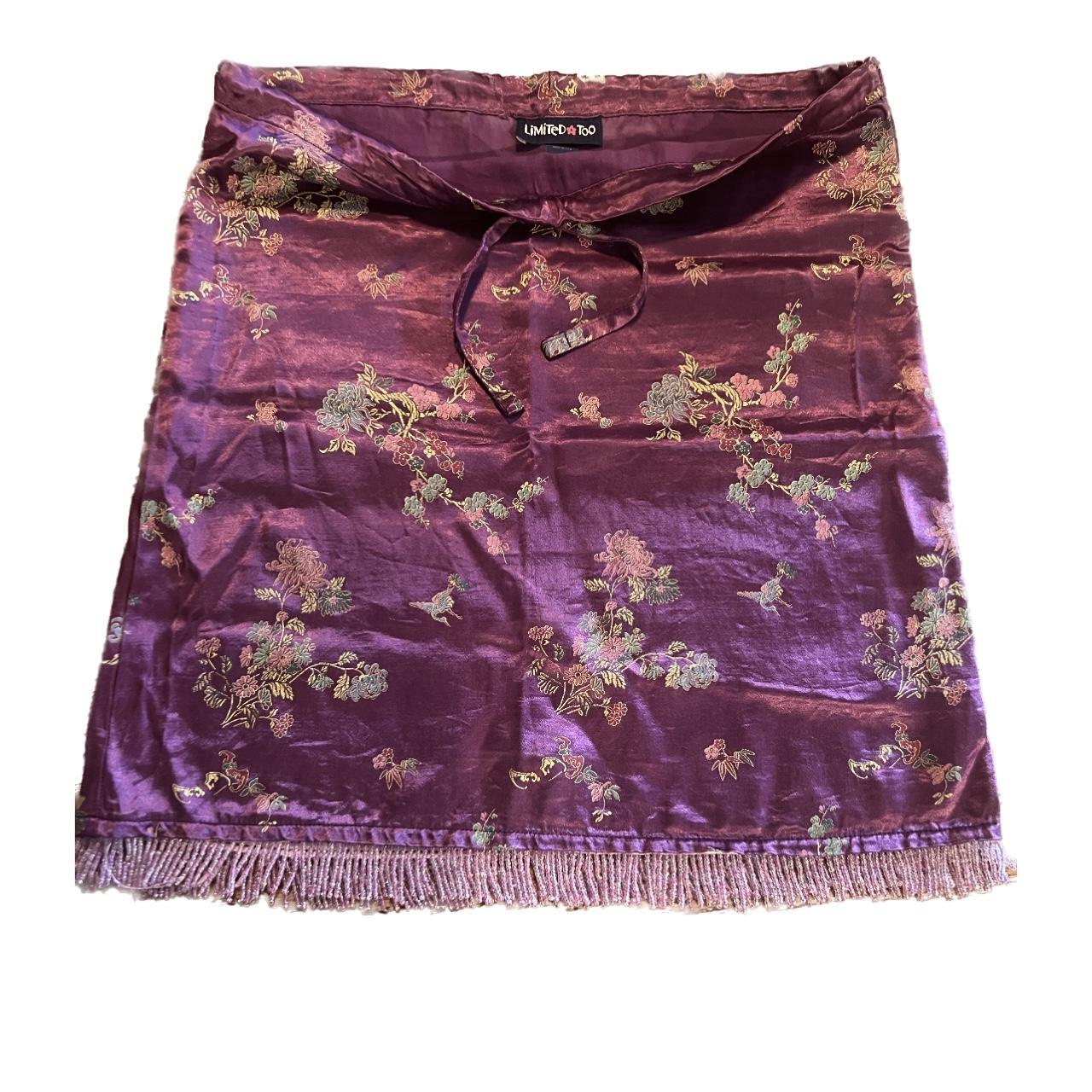 THE LIMITED Women's Purple and Pink Skirt