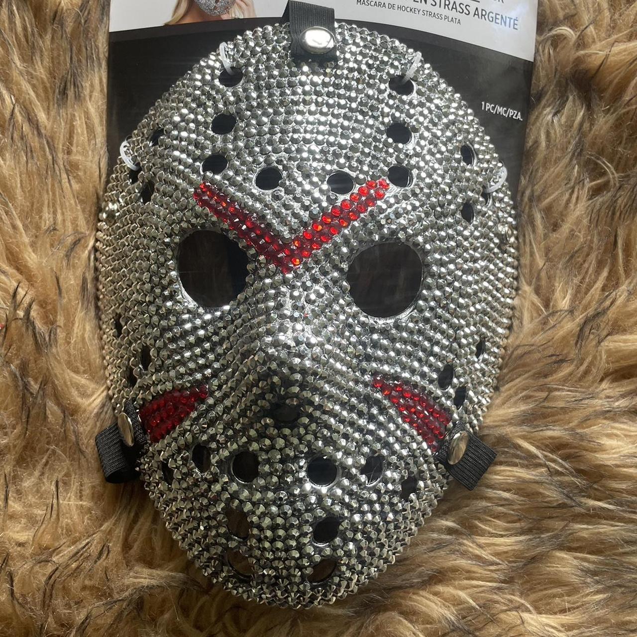 Rhinestone Jason Halloween mask new - Depop