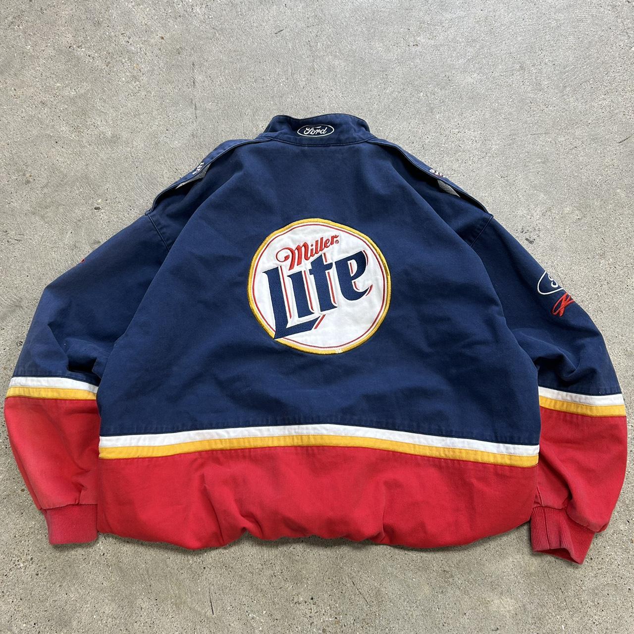 Fire Miller Lite Racing Jacket Size 2X - Depop