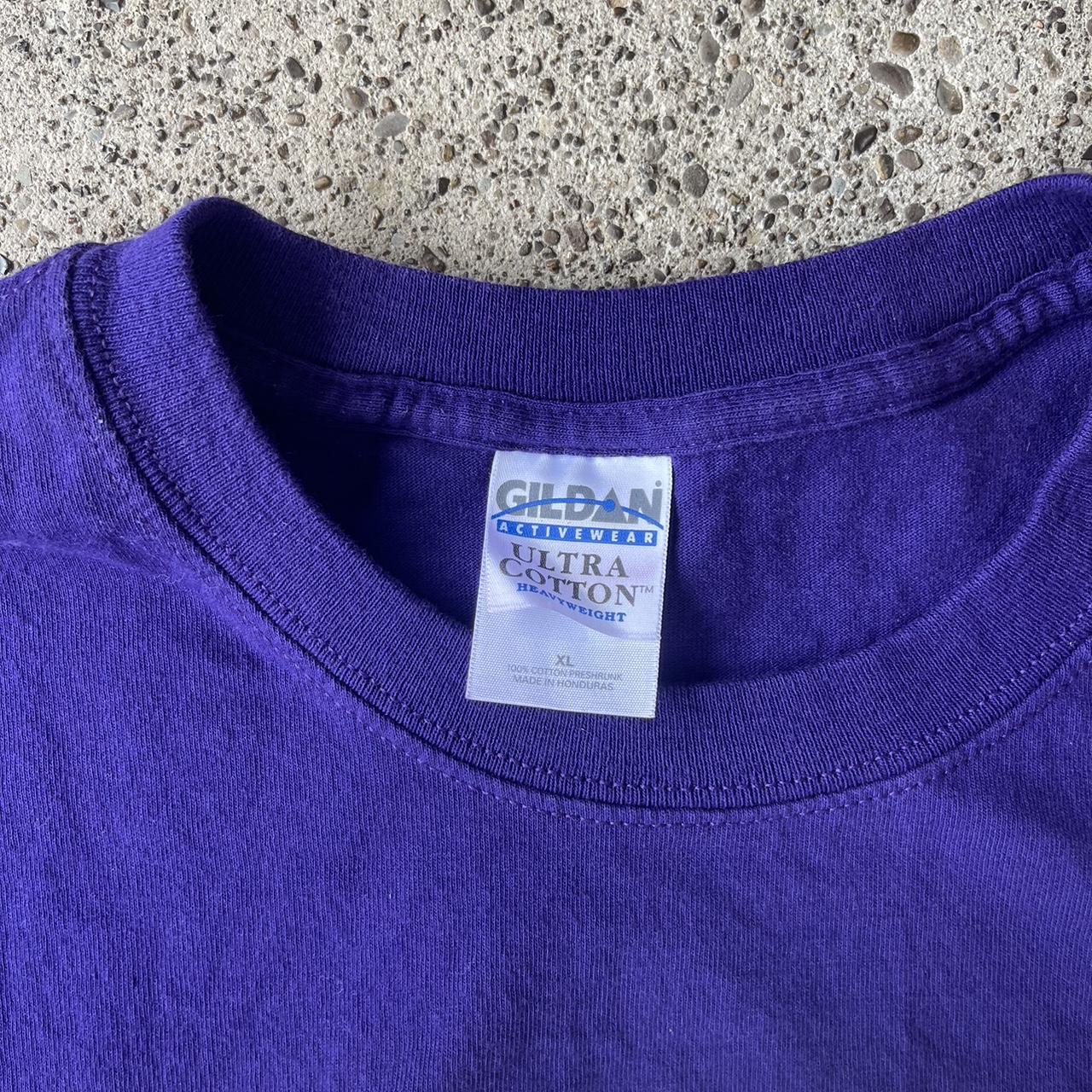 Gildan Men's Purple T-shirt | Depop