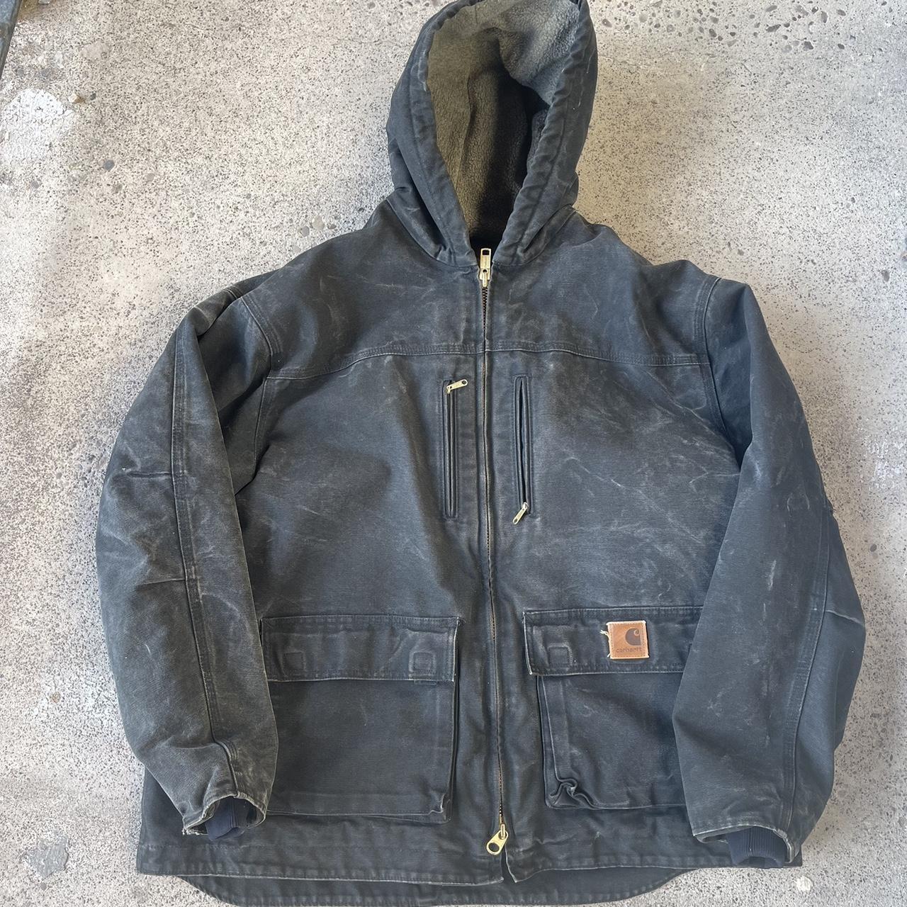 Carhartt Men's Grey Jacket | Depop