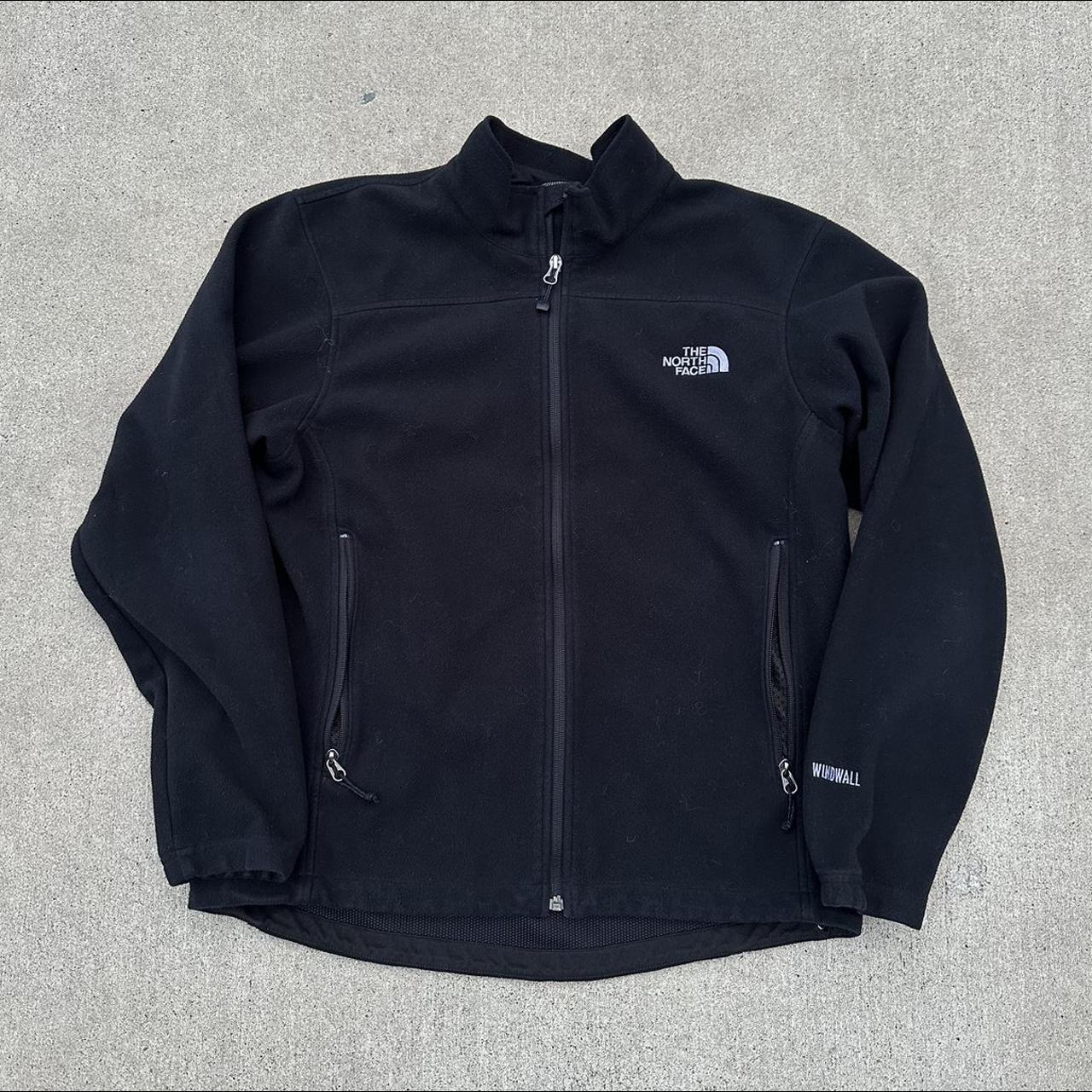 Black The North Face Zip Up Fleece Windwall... - Depop