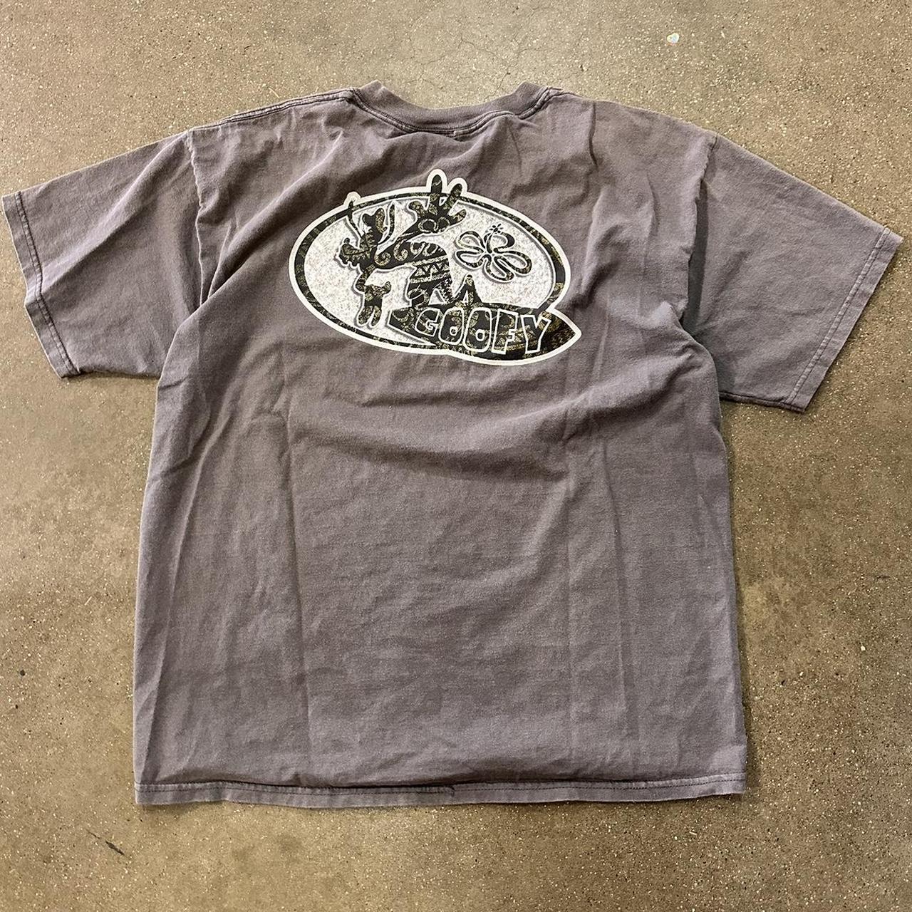 XL Disney Goofy Made in USA Grey Surf Skate Style... - Depop