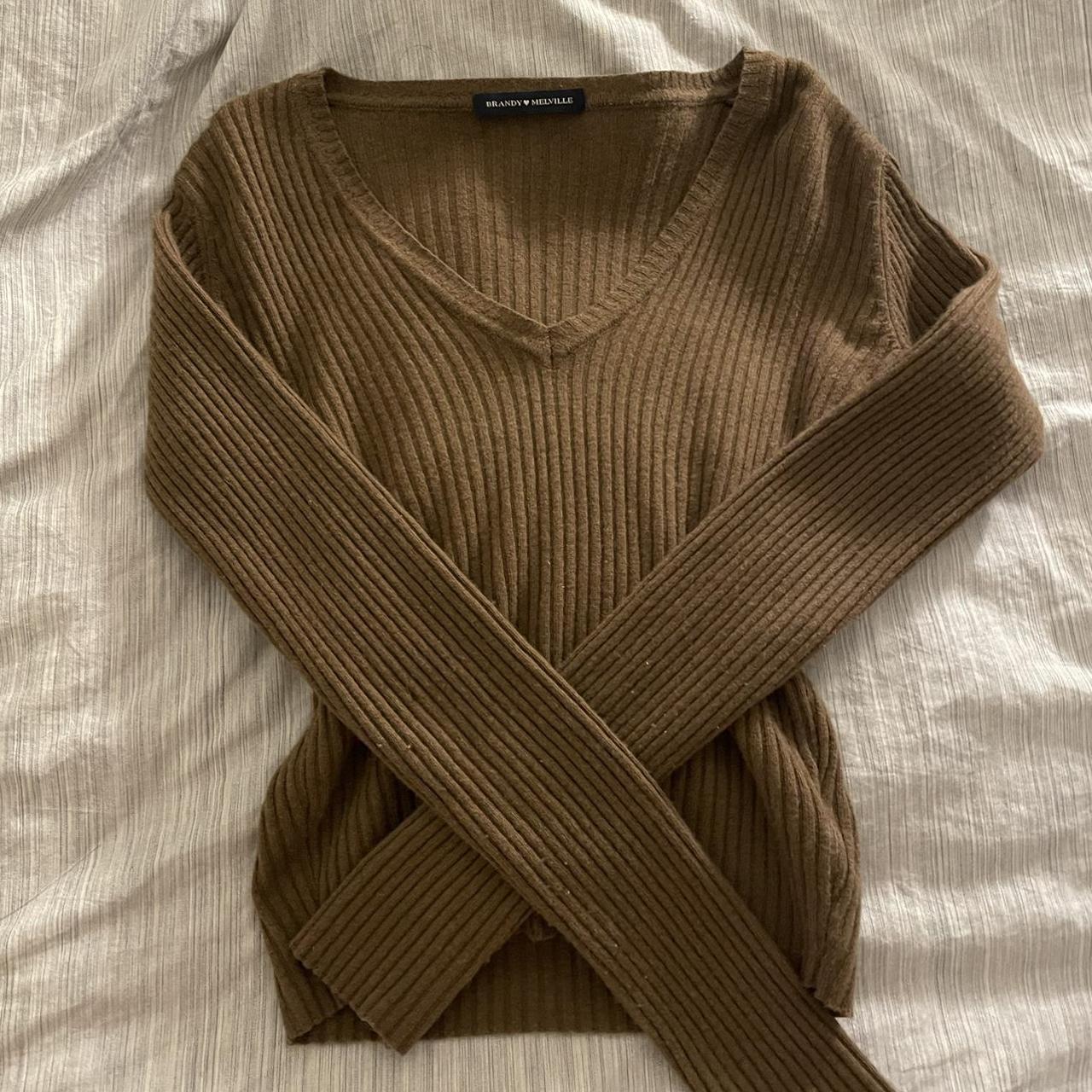 Brandy Melville Women's Brown Jumper Depop