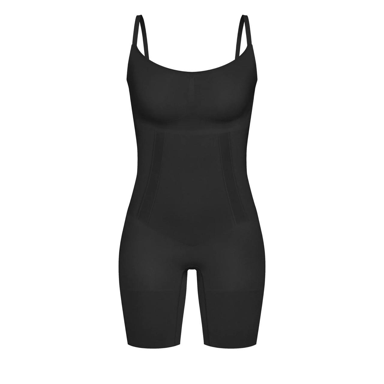 Spanx Women's Black Playsuit-romper | Depop