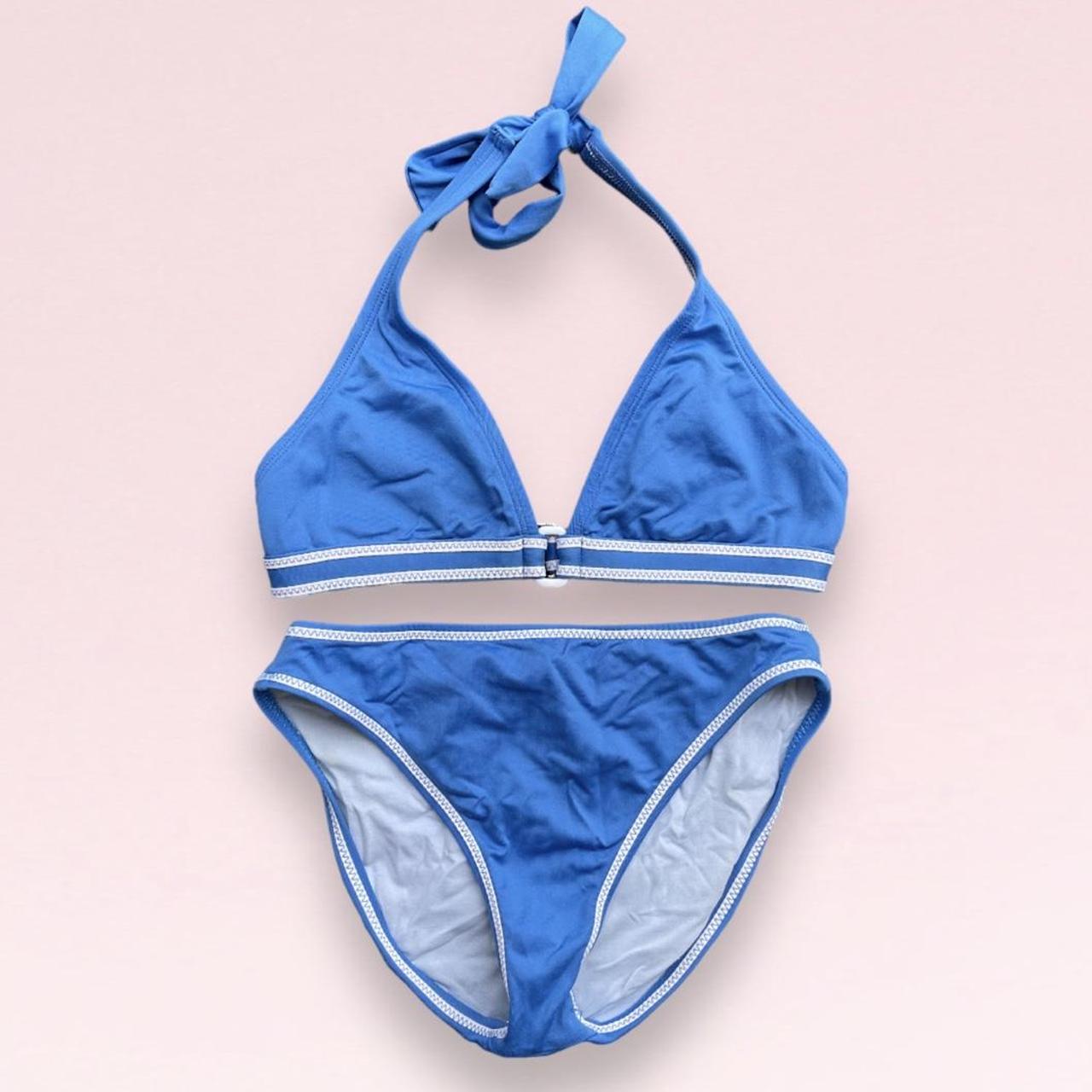 JAG Women's Blue and White Bikinis-and-tankini-sets