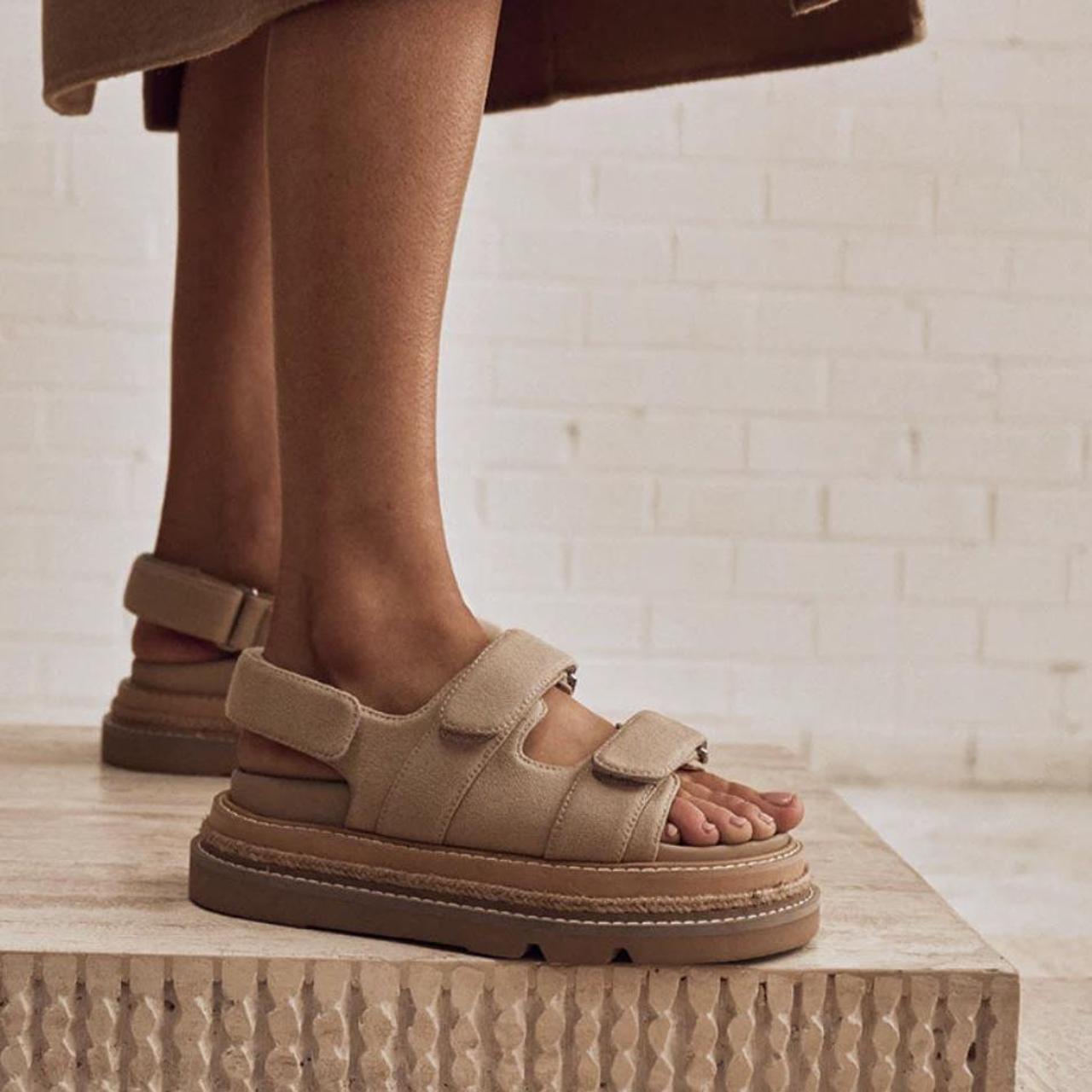 Alias Mae Veda Natural Canvas Sandals Depop