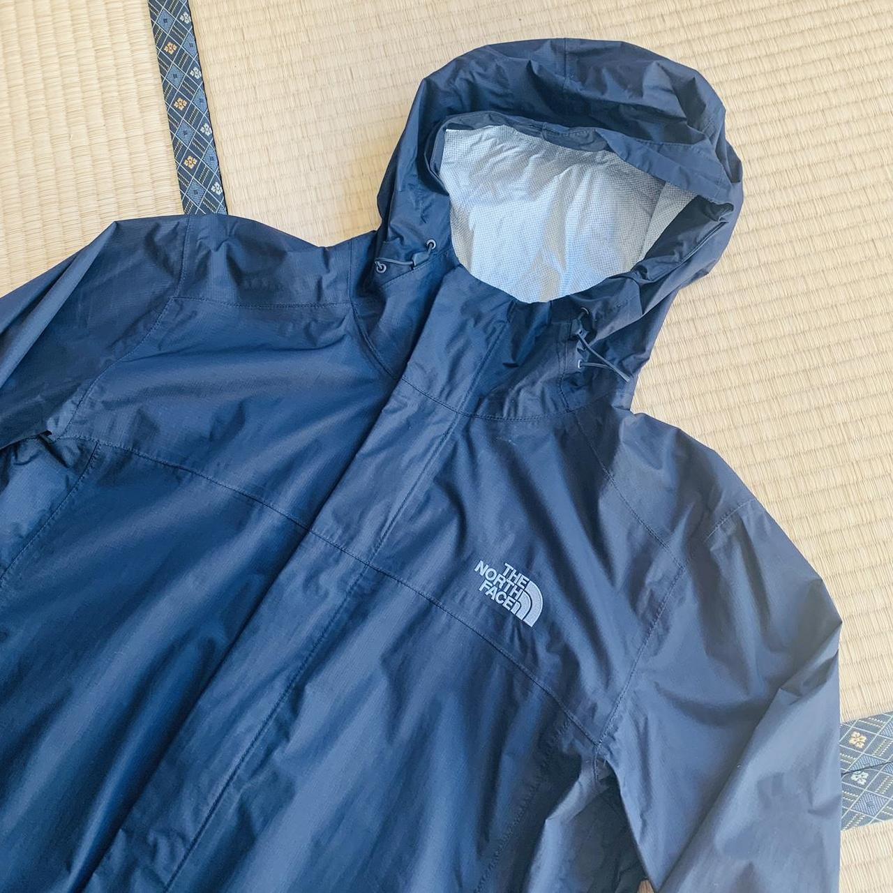 The North Face Hyvent 2.5 Blue Rain Jacket Size - Depop