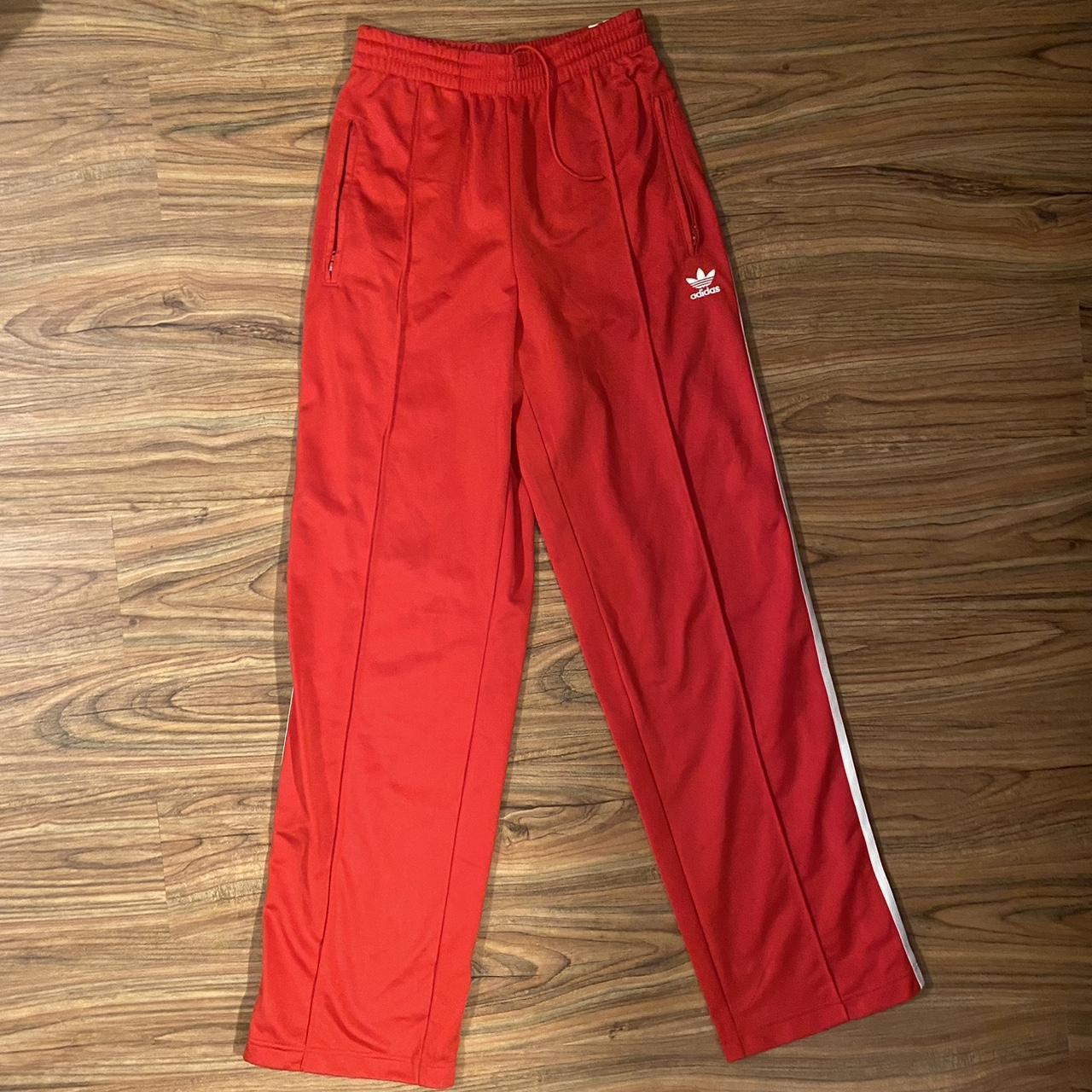 Red adidas pants Size XS Depop