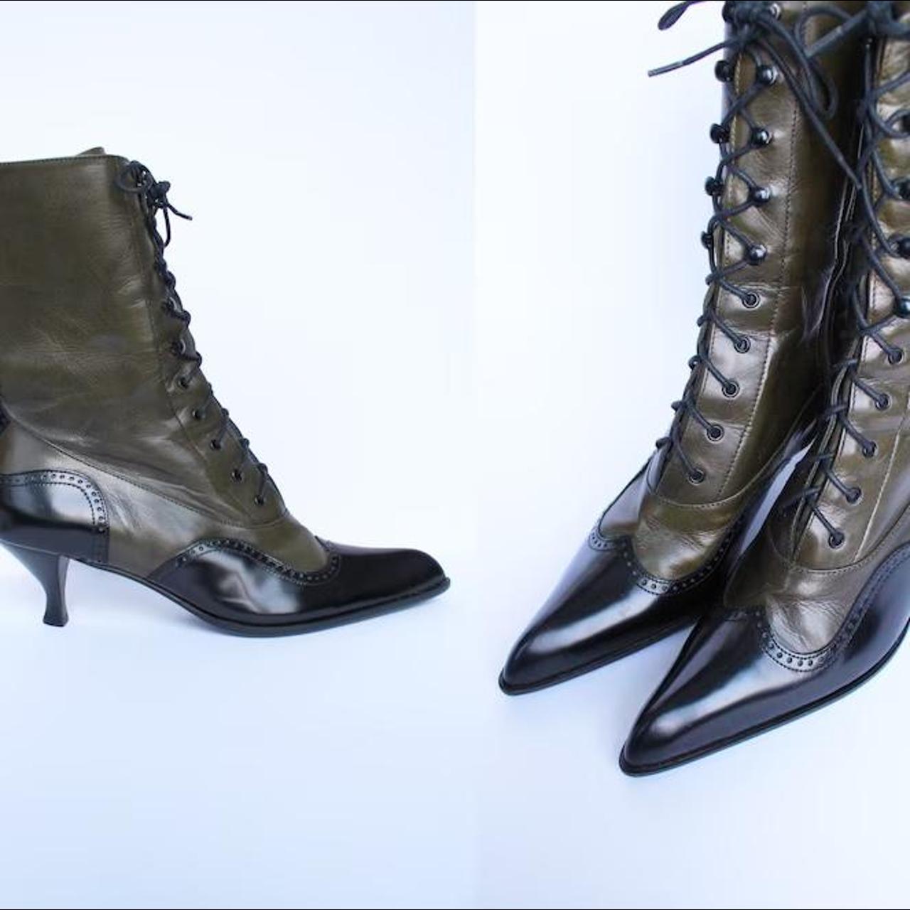 SHOP | Miu Miu 'Brown Lace-Up Boots' (FW 2001) In FW 2001