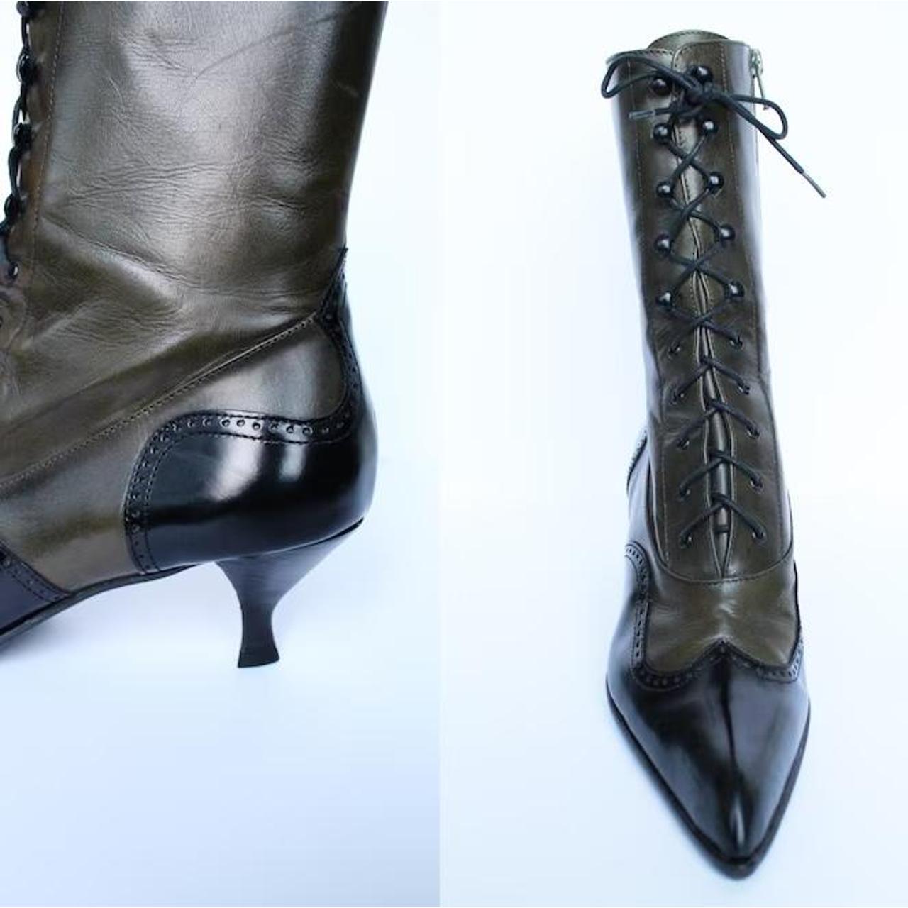 MIU MIU 2000s Vintage Victorian leather pointed | Depop