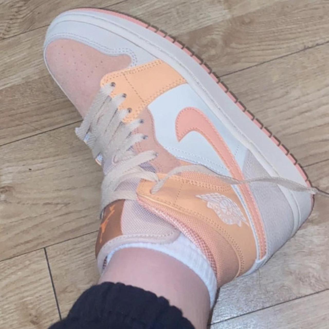 peach and black 1s