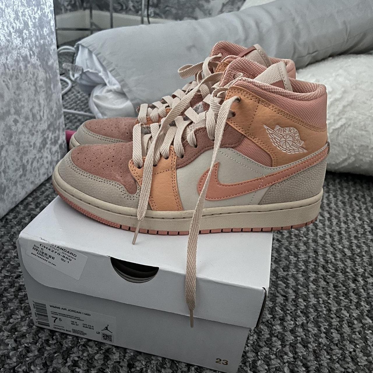 peach and black 1s