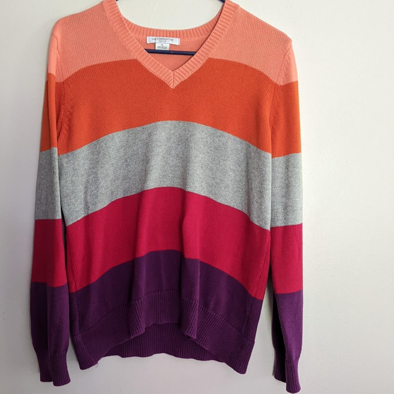 Liz claiborne hotsell striped sweater