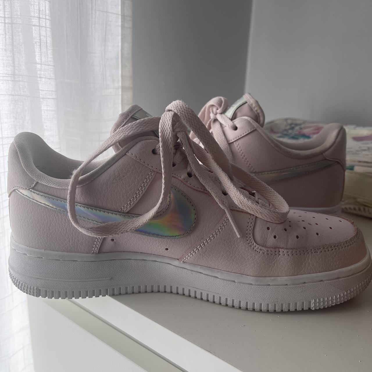 Pink iridescent sneakers online