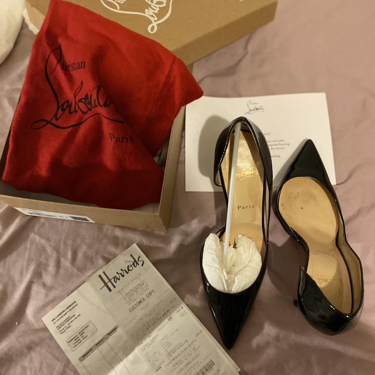 Christian Louboutin Iriza Black 100mm Christian... - Depop