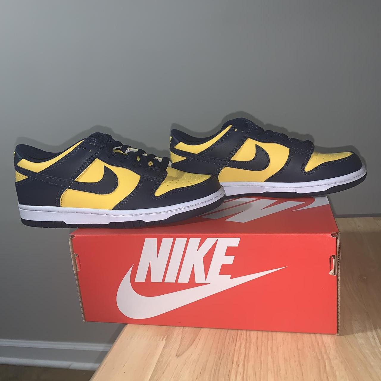 Nike Dunk Low Michigan GS Shoes . Grade school size...