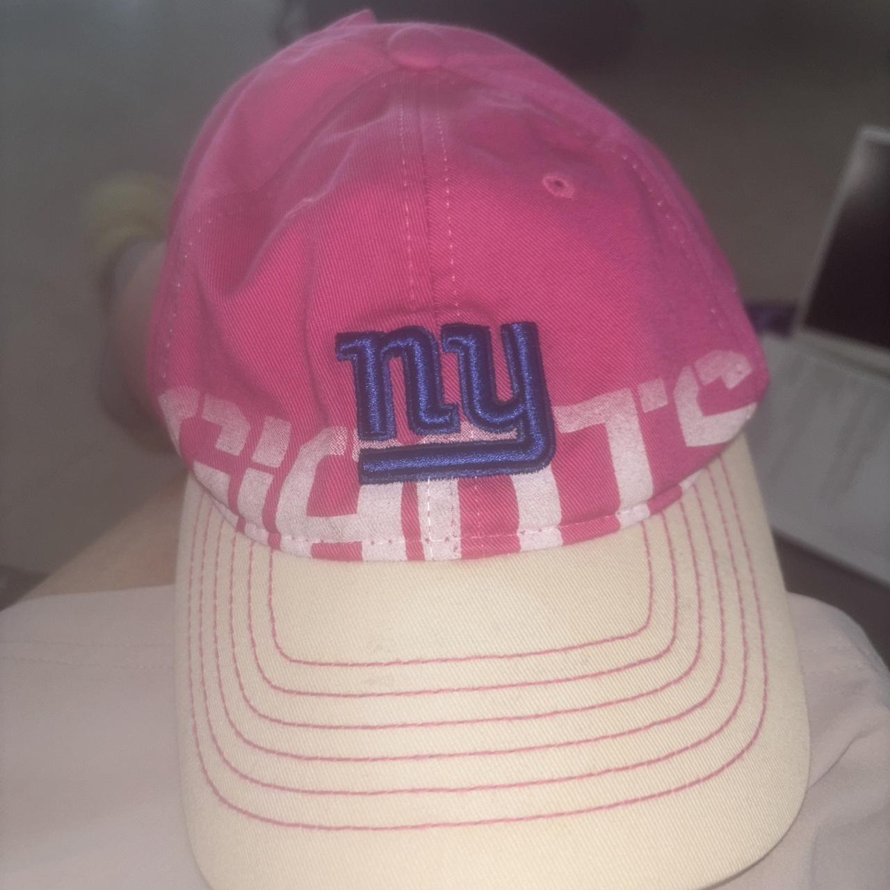 NY Giants NFL Reebok Flexfit hat Pink Ribbon Depop