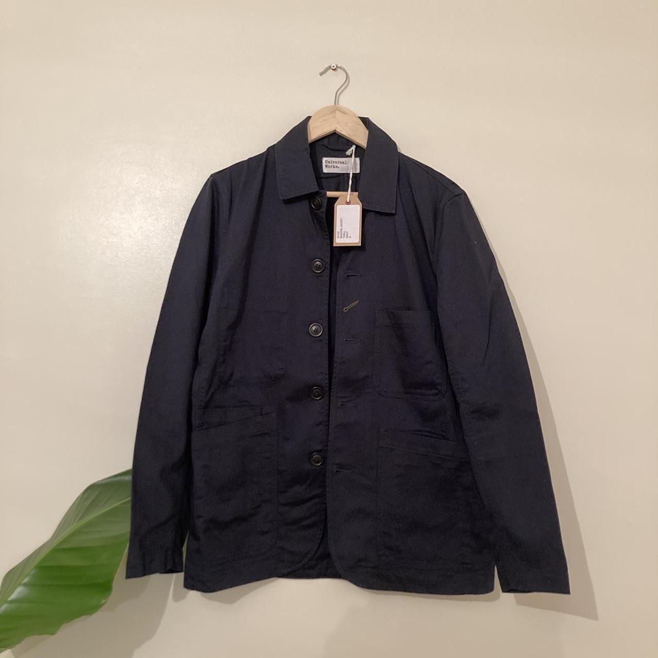 Universal Works Men's Navy Jacket | Depop