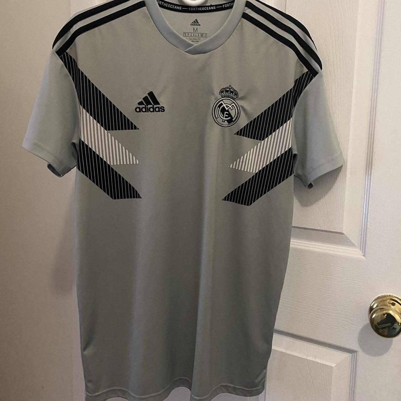 adidas real madrid 2013-14 orange classic third top - Depop