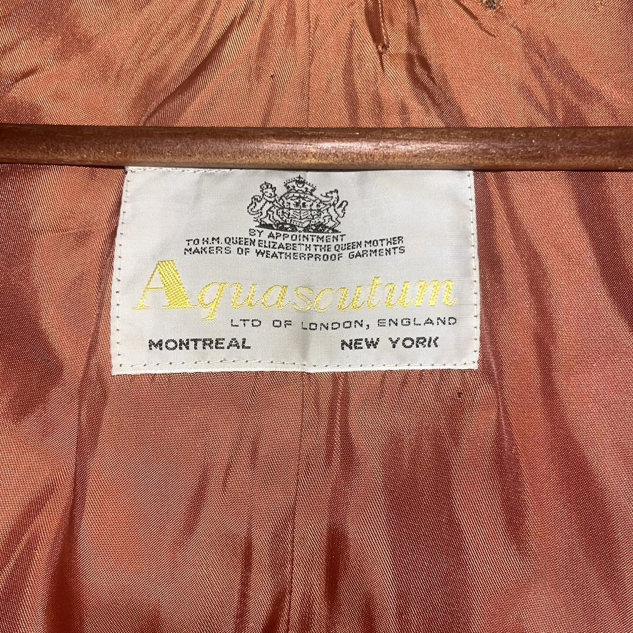 Aquascutum jacket Brown orange Size L Rare and Depop