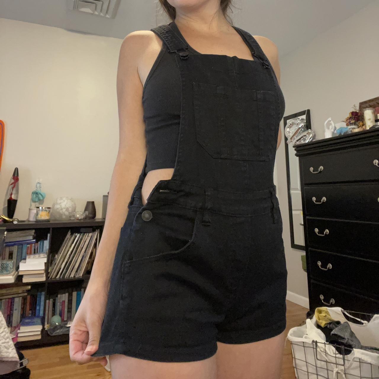 Pacsun black sale overalls