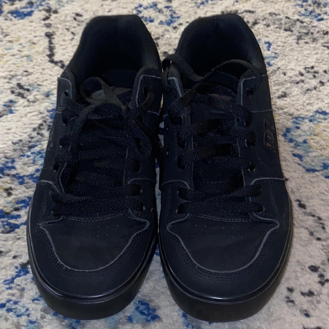 Official licensed all black chunky DC skate shoes,... - Depop