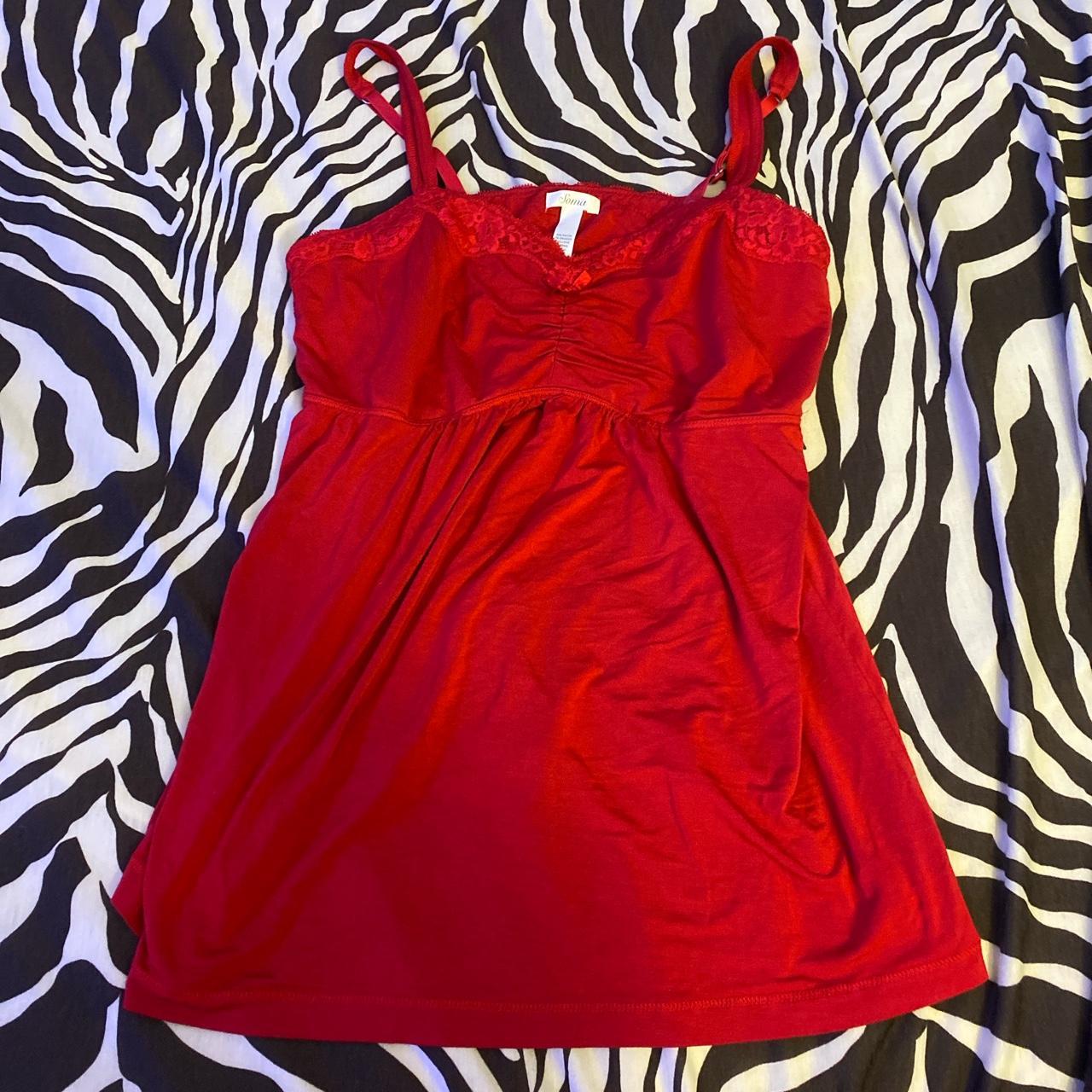 Super cute red babydoll tank. Please message me if... Depop