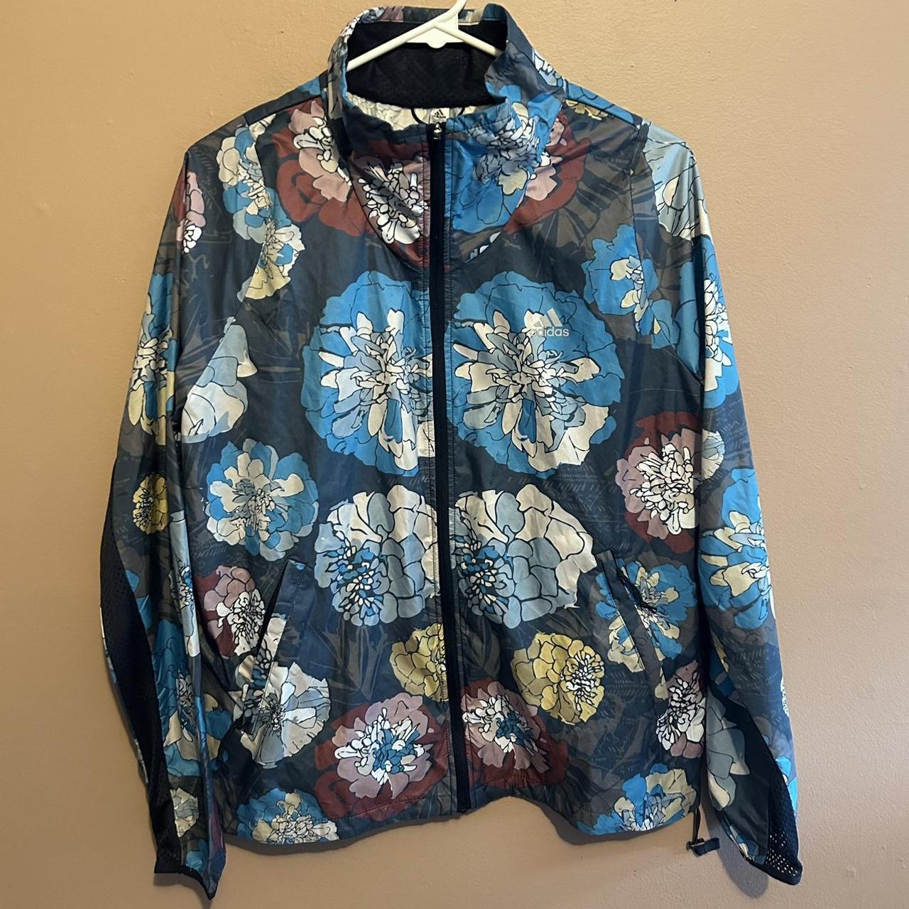 Adidas floral running jacket hotsell