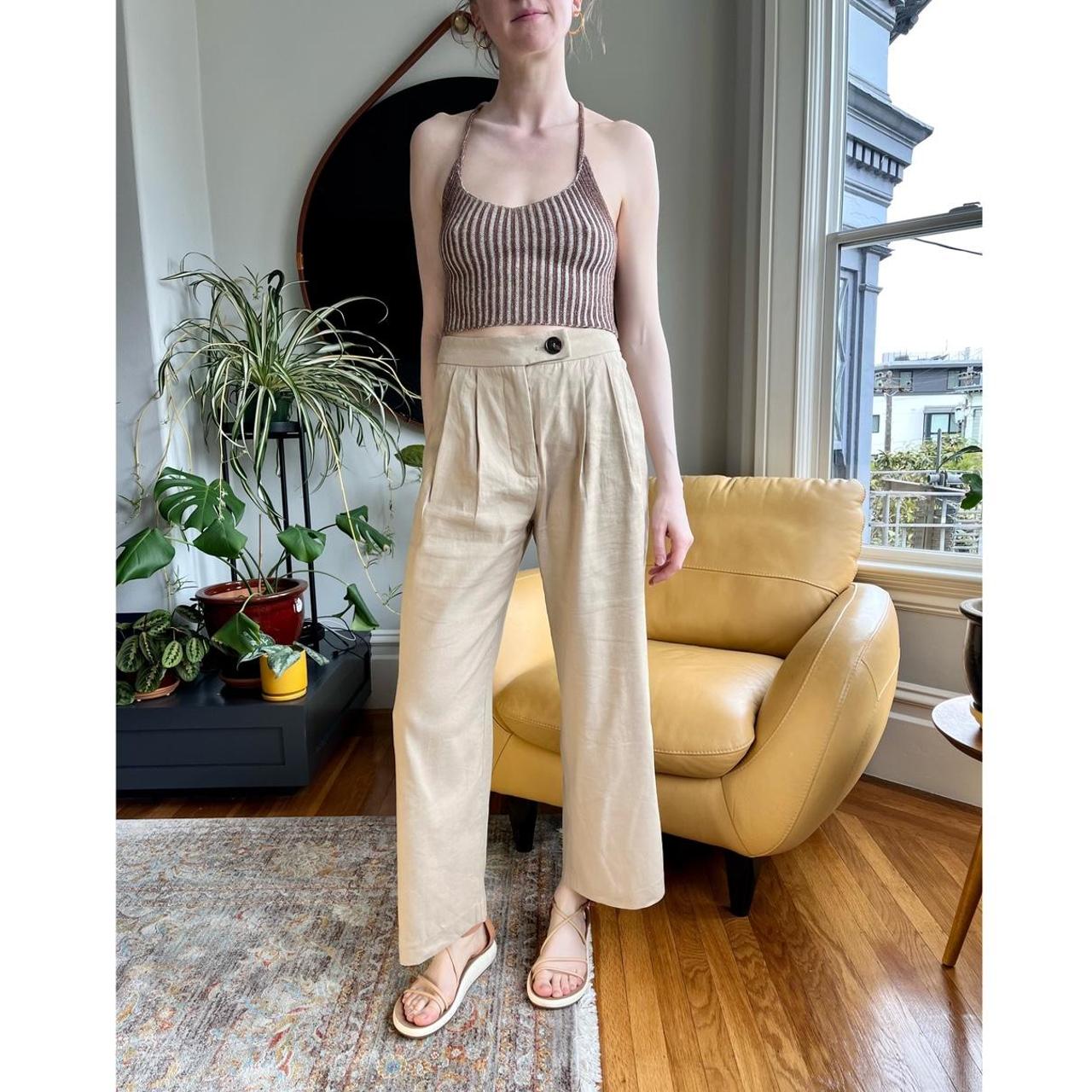 Anna Quan Gigi linen blend trousers, AU size