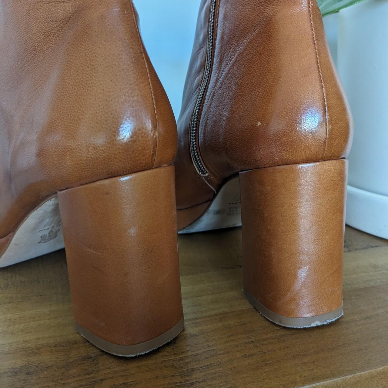 Miista Edith Camel Leather Boots size 39 Retail. Depop