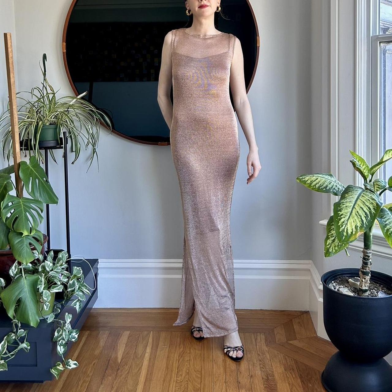 Womens Mesh Rose Gold Dress Ever-pretty Buy Rose Gold Glitter